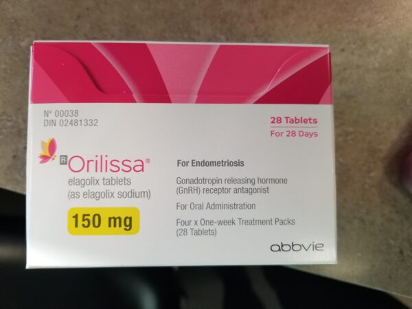 Orilissa (Elagolix Sodium) 150 mg Abbvie