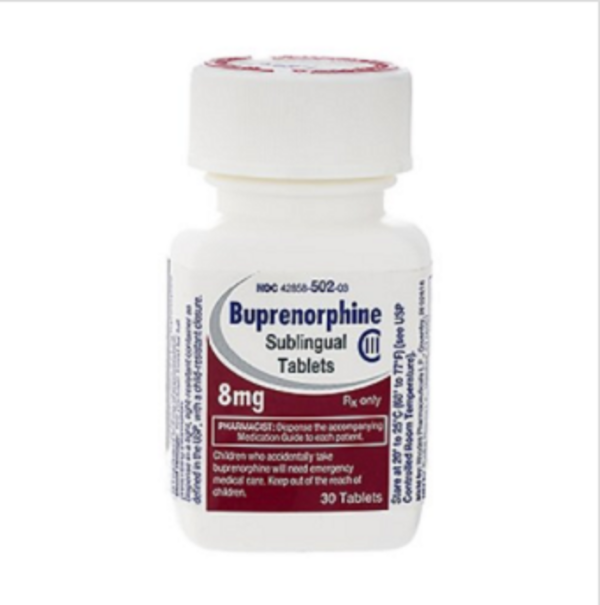 Buprenorphine HCl 8 mg Tablet 30 Tablets